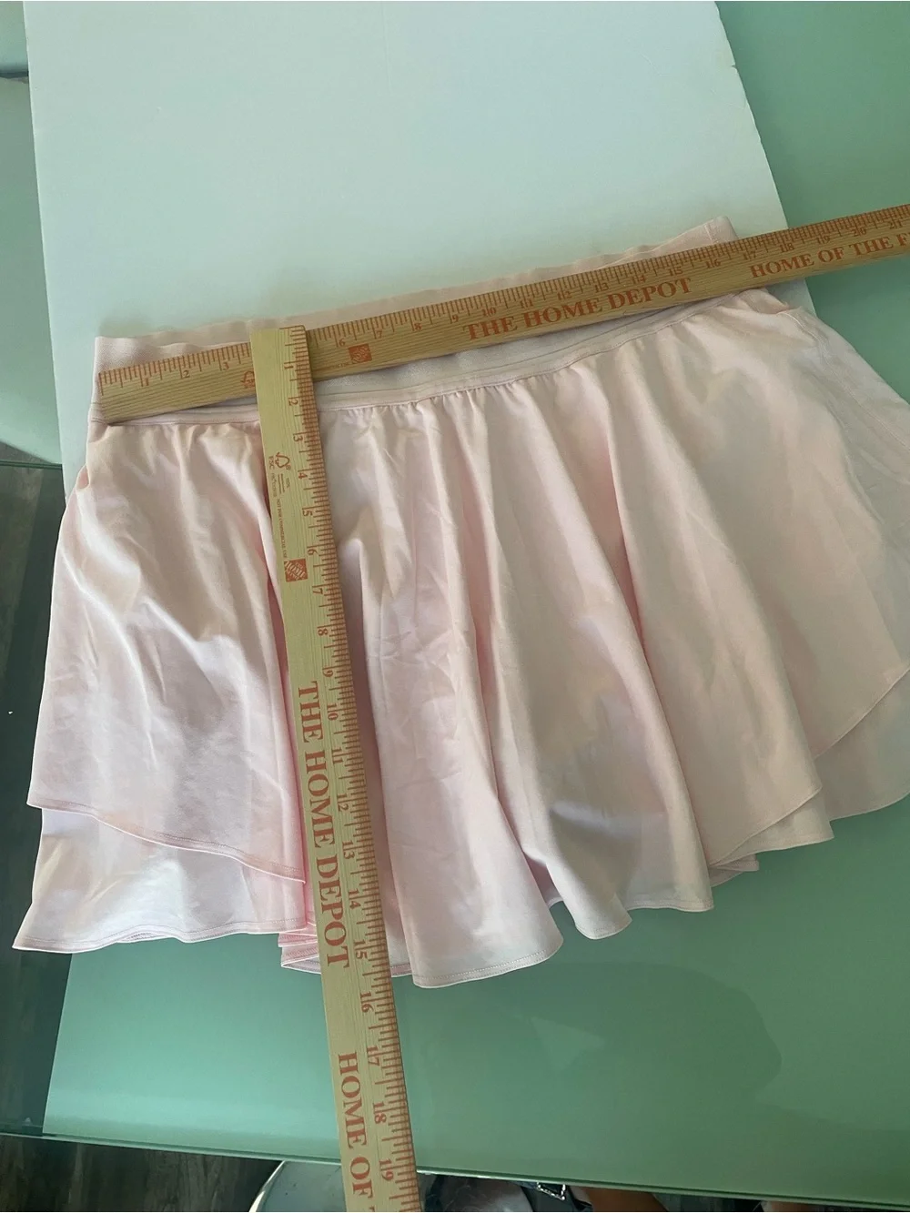 Lululemon Court Rival High Rise Light Pink Tennis Skirt Curvy Plus Size 14